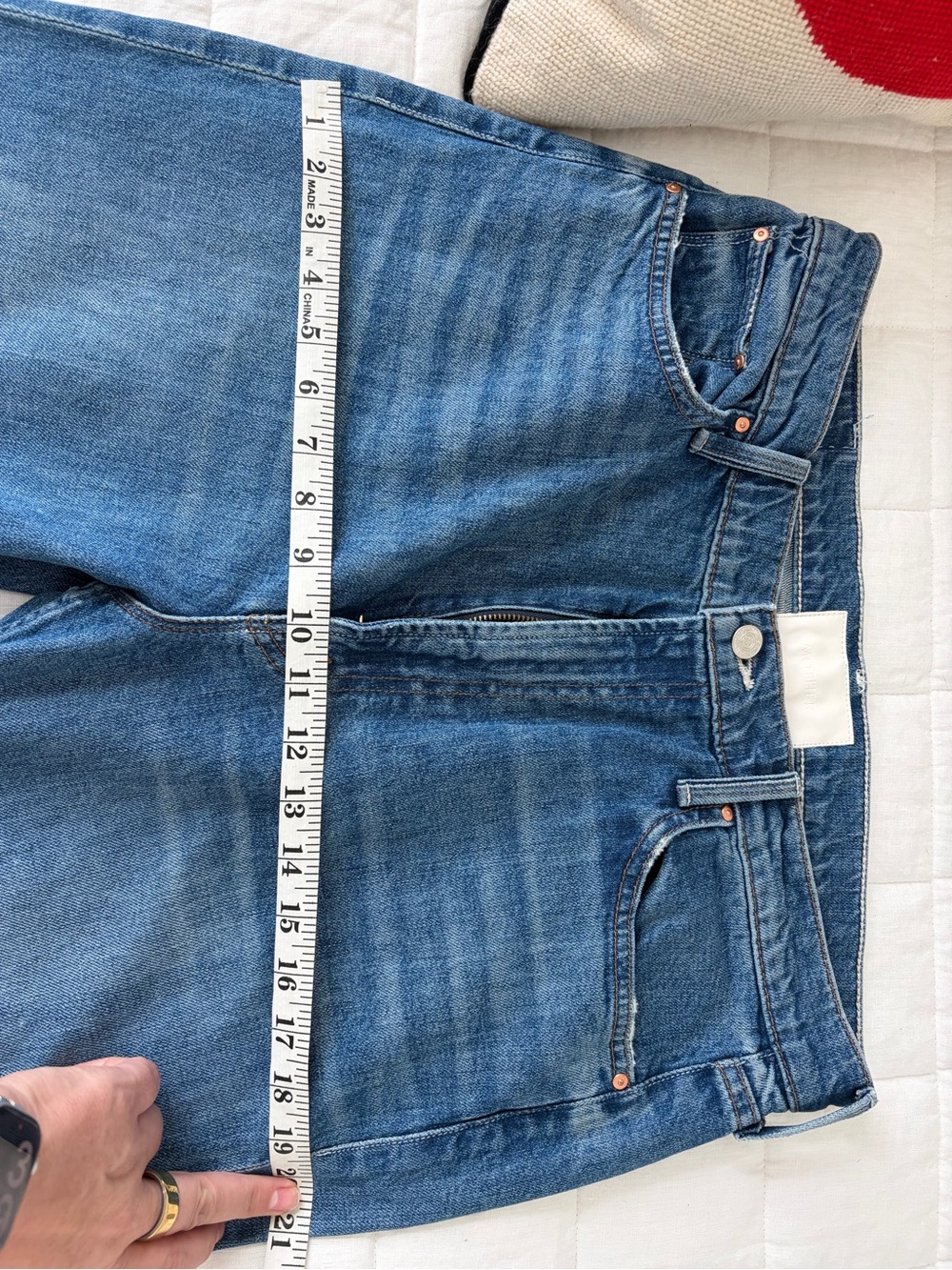 MOTHER Superior Jeans - High Waisted Rider Ankle - Running with Scissors 34 - Picture 7 of 8